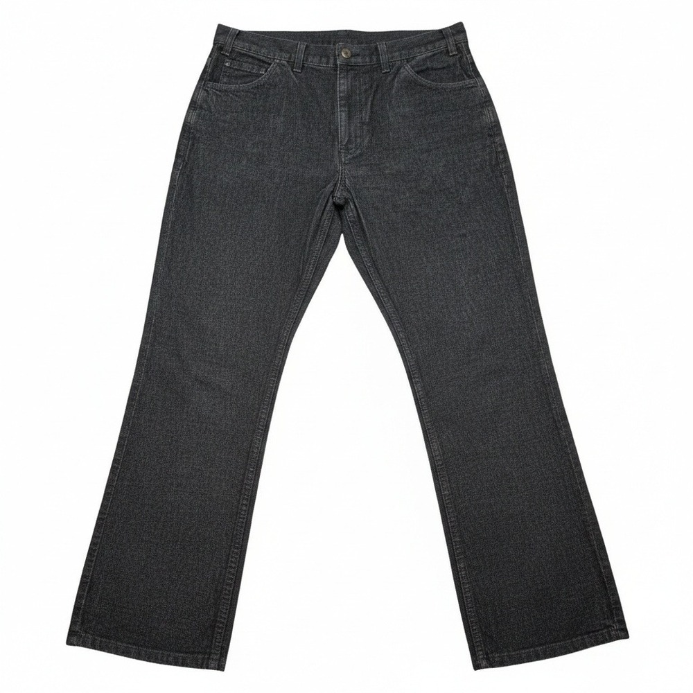 Vtg‎ Saddle King Key Western Jeans 36x30 Black Denim Made in USA High Rise Work
